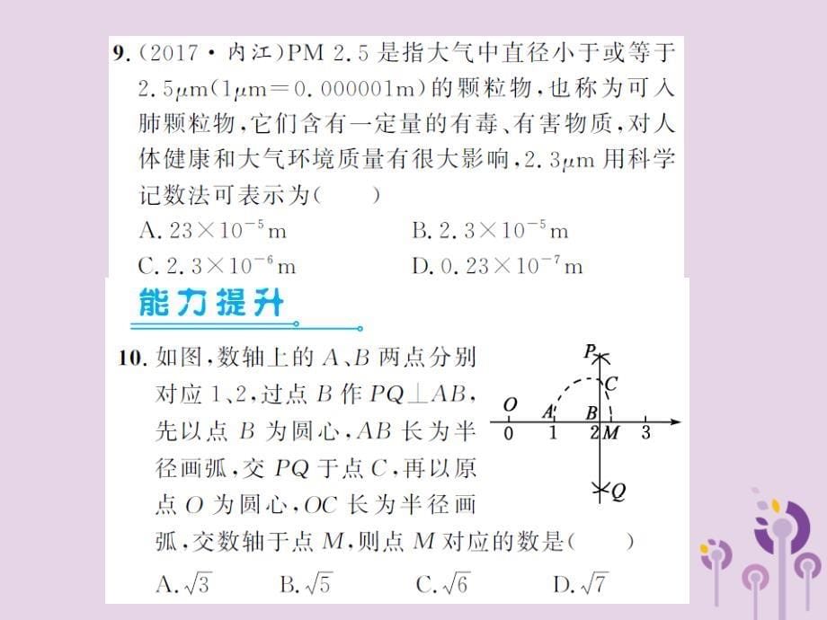 2019届中考数学总复习 第一章 数与式 第一节 实数 第1课时 实数的有关概念课件_第5页