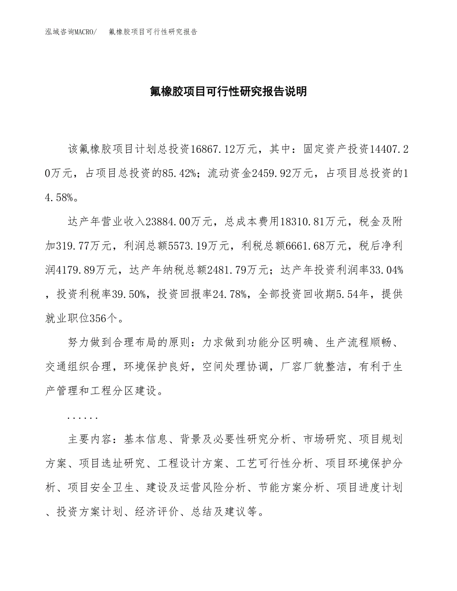 氟橡胶项目可行性研究报告[参考范文].docx_第2页