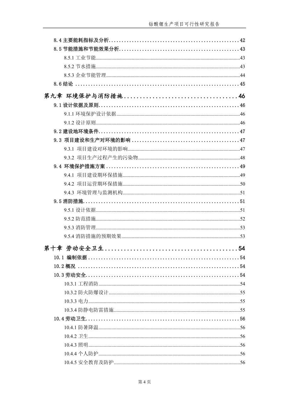 钴酸锂生产项目可行性研究报告【申请备案】_第5页