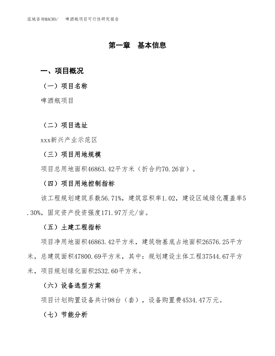 啤酒瓶项目可行性研究报告[参考范文].docx_第3页