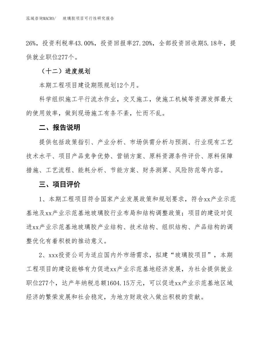 玻璃胶项目可行性研究报告[参考范文].docx_第5页