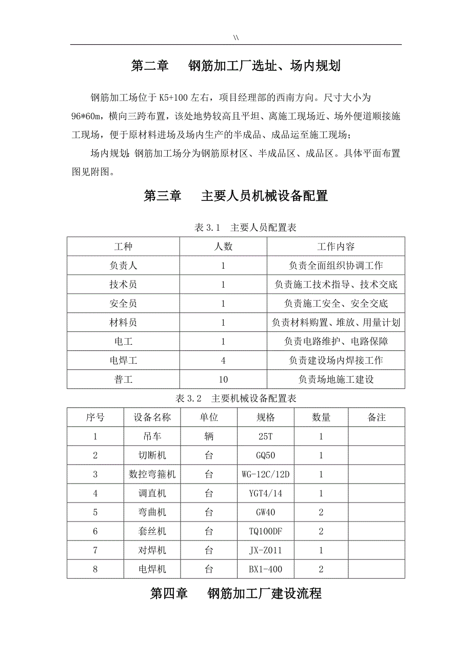 钢筋加工场专项项目施工组织_第3页