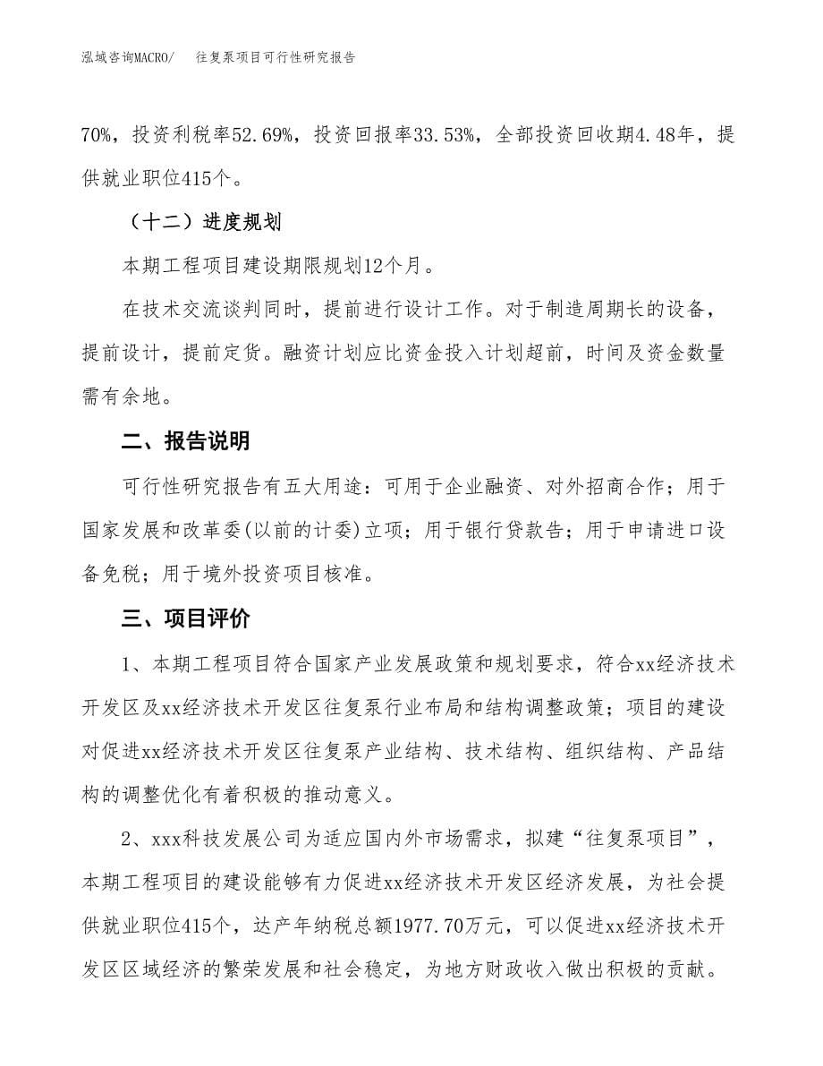 往复泵项目可行性研究报告[参考范文].docx_第5页