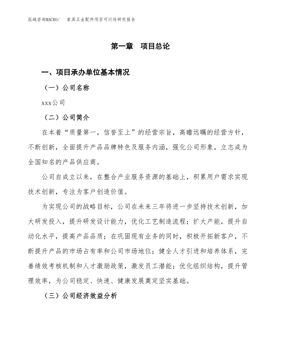 家具五金配件项目可行性研究报告_范文.docx_第3页