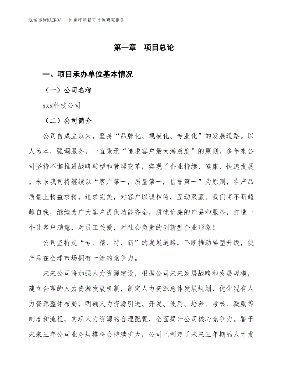 体重秤项目可行性研究报告_范文.docx_第3页