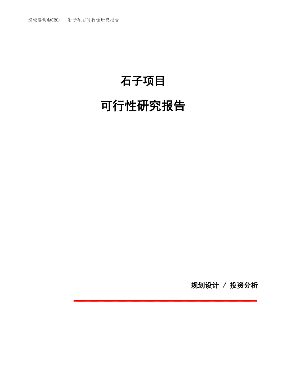 石子项目可行性研究报告[参考范文].docx_第1页