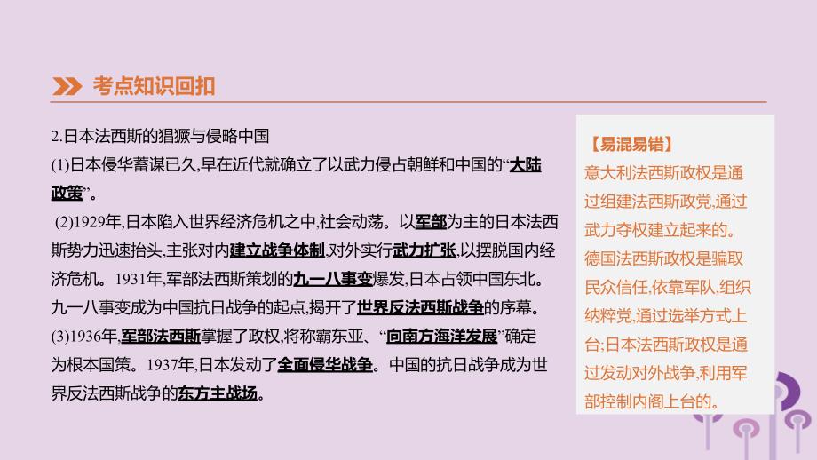 2019年中考历史一轮复习 第四部分 世界历史 第20课时 第二次世界大战课件 岳麓版_第4页