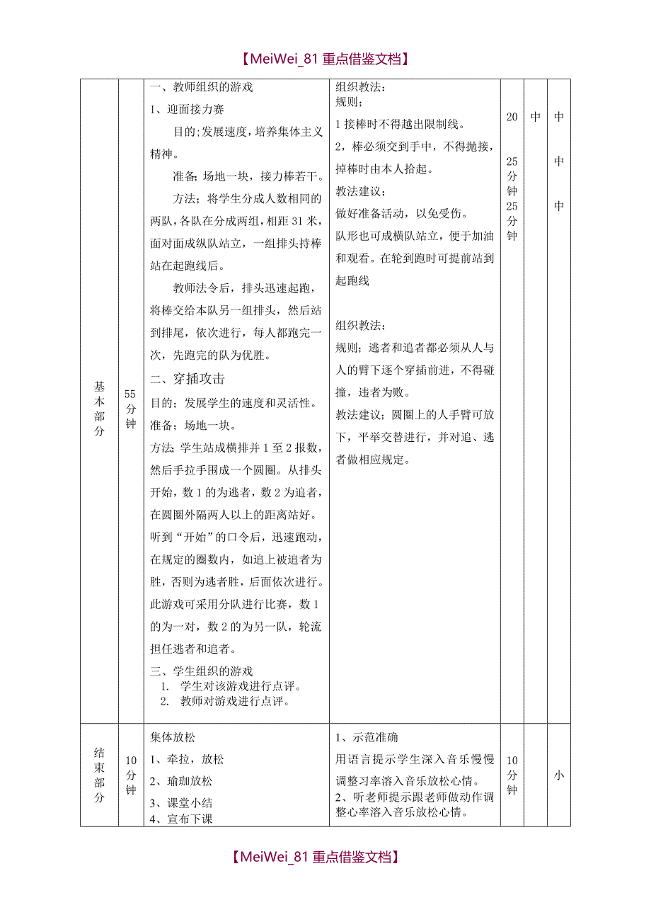 【9A文】体育游戏教案_第4页