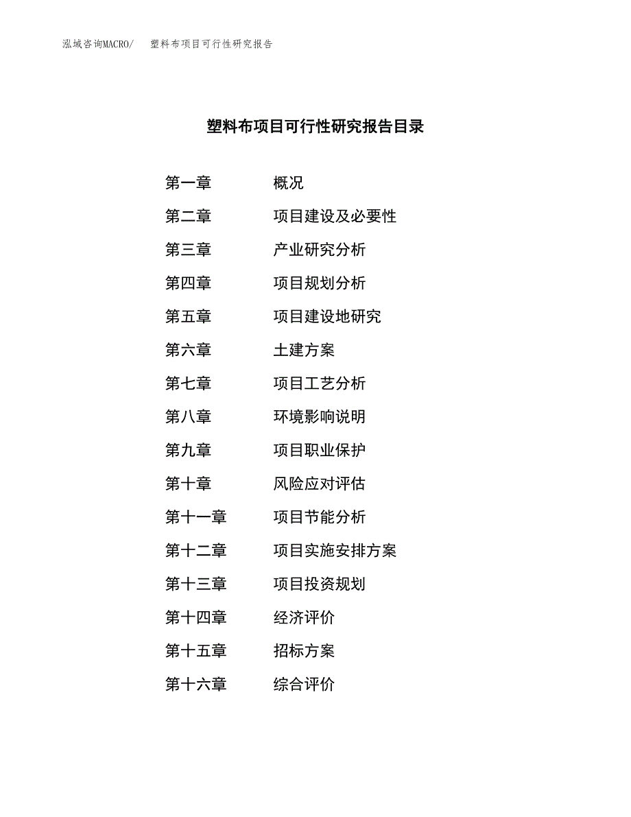 塑料布项目可行性研究报告_范文.docx_第2页