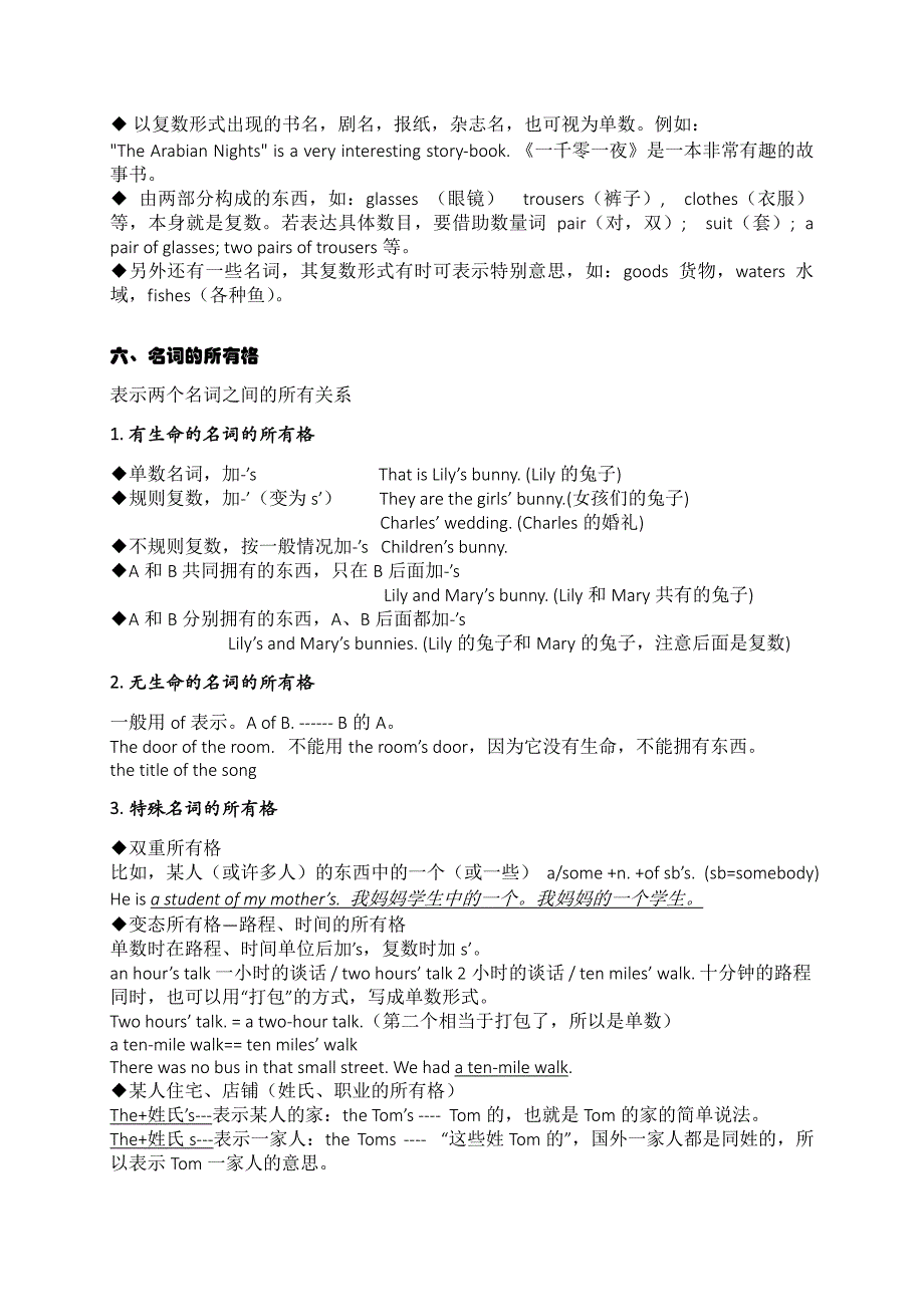 1 英语语法名词用法名词练习题及答案介词练习题答案 整理_第4页