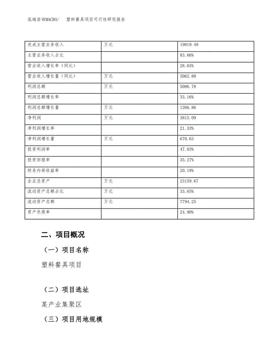 塑料餐具项目可行性研究报告_范文.docx_第5页