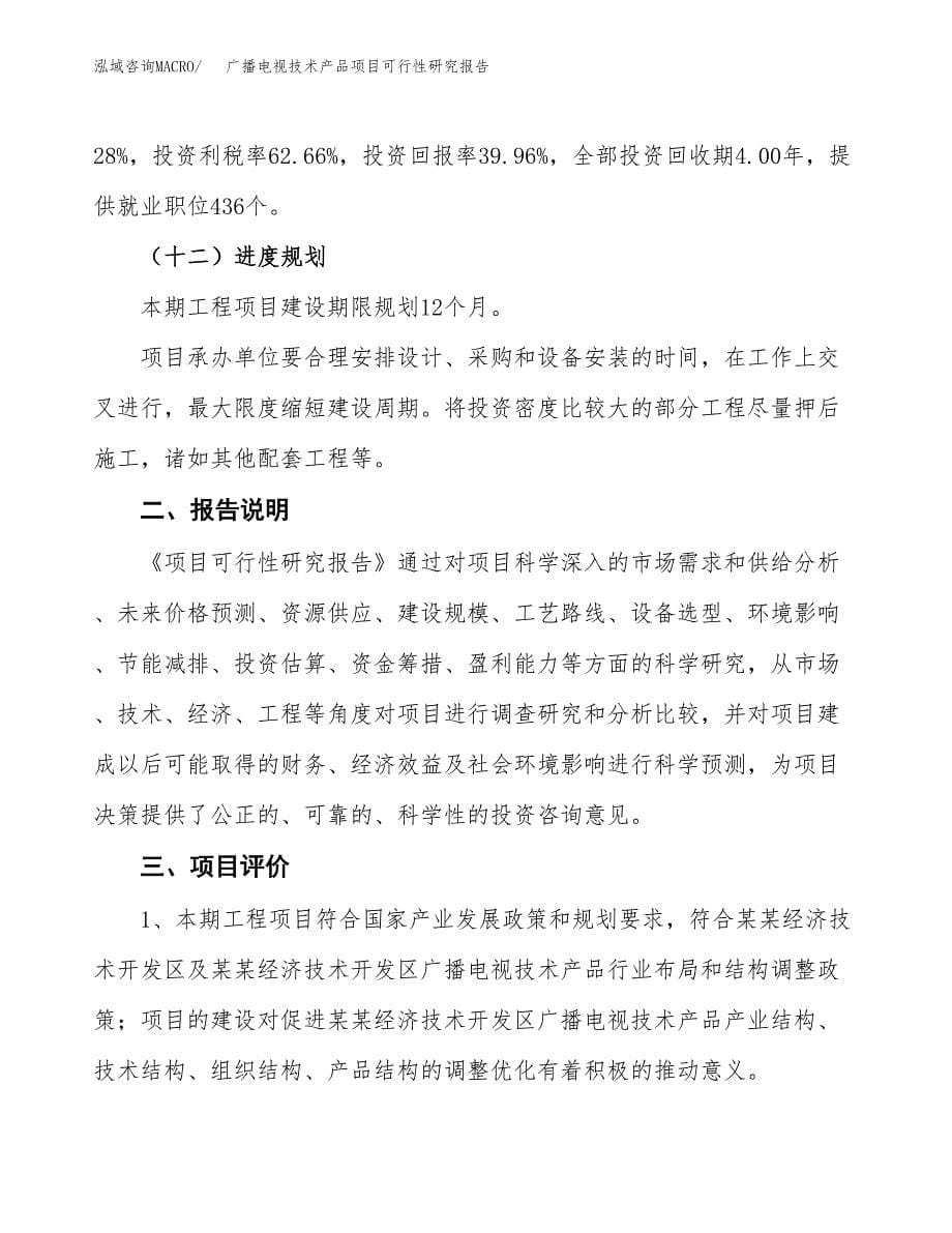 广播电视技术产品项目可行性研究报告[参考范文].docx_第5页