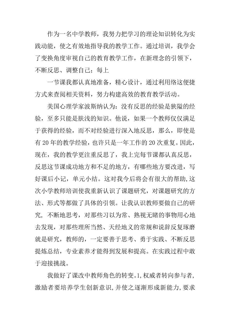 小学教师寒假培训总结.doc_第5页