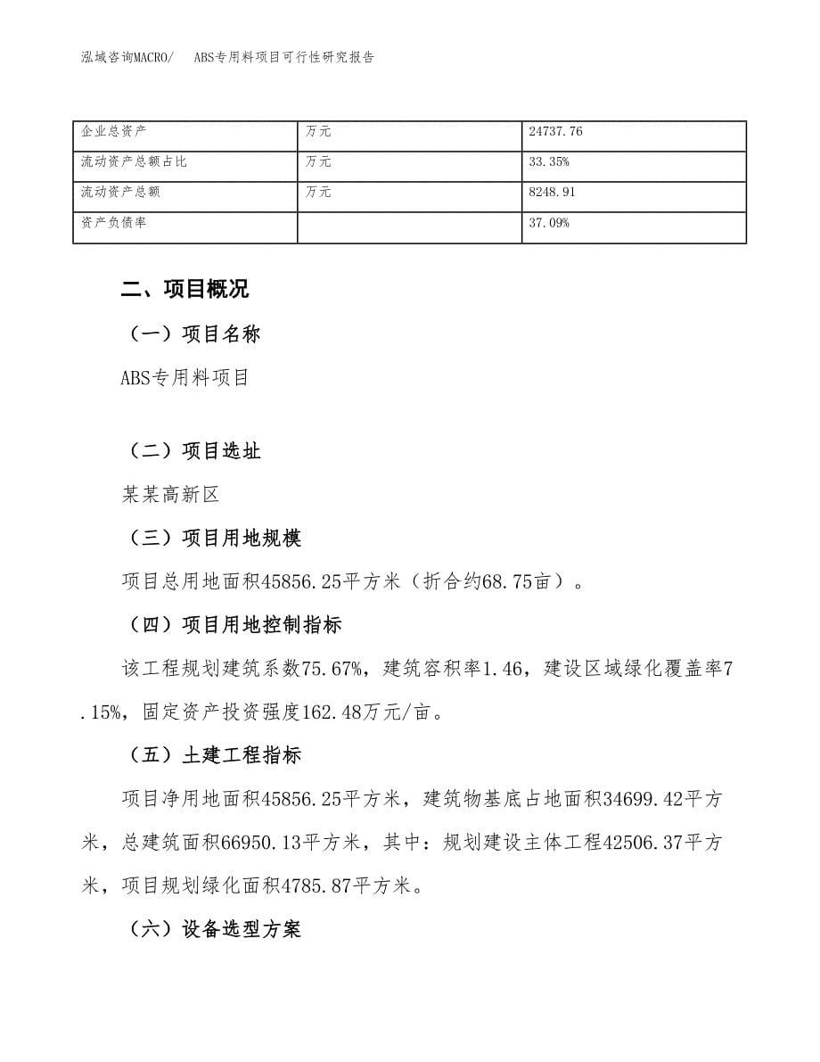 ABS专用料项目可行性研究报告_范文.docx_第5页