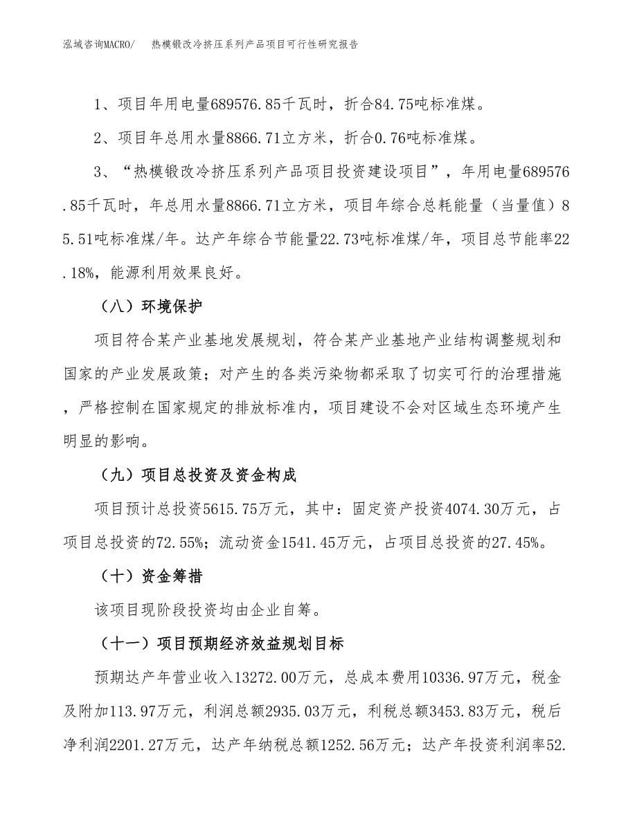 热模锻改冷挤压系列产品项目可行性研究报告[参考范文].docx_第5页