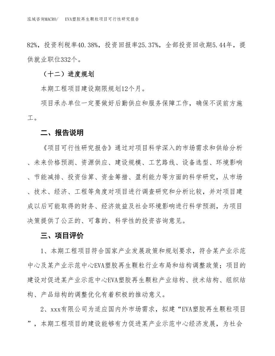 EVA塑胶再生颗粒项目可行性研究报告[参考范文].docx_第5页