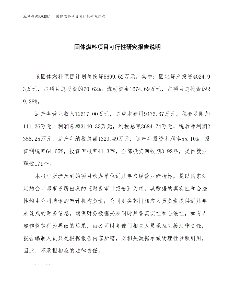 固体燃料项目可行性研究报告[参考范文].docx_第2页