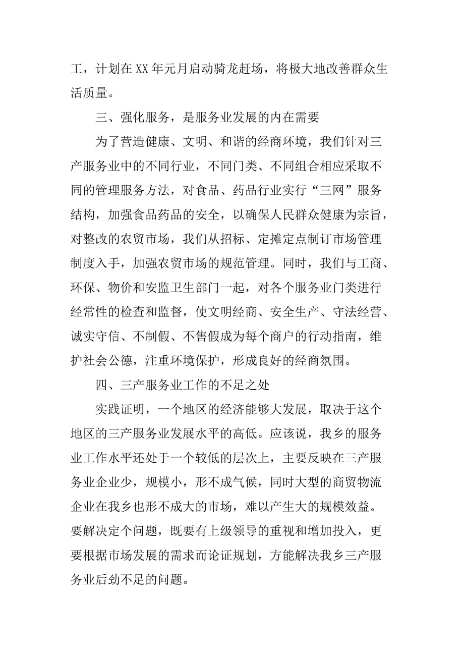 乡镇服务业年度工作总结.doc_第2页