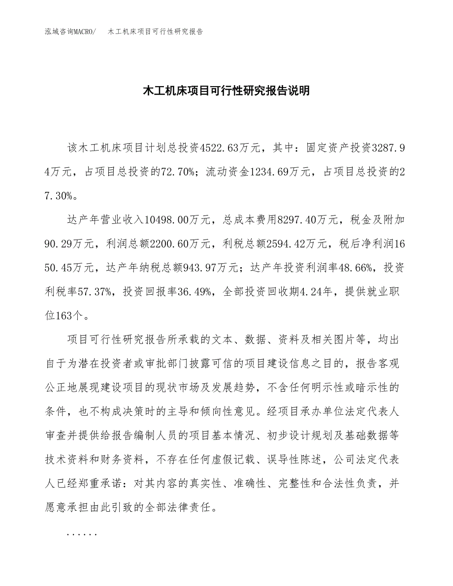 木工机床项目可行性研究报告[参考范文].docx_第2页