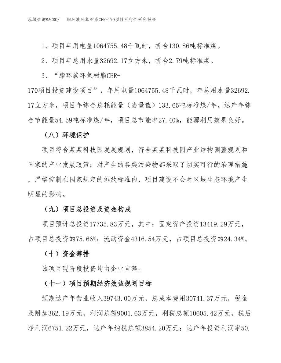 脂环族环氧树脂CER-170项目可行性研究报告[参考范文].docx_第5页