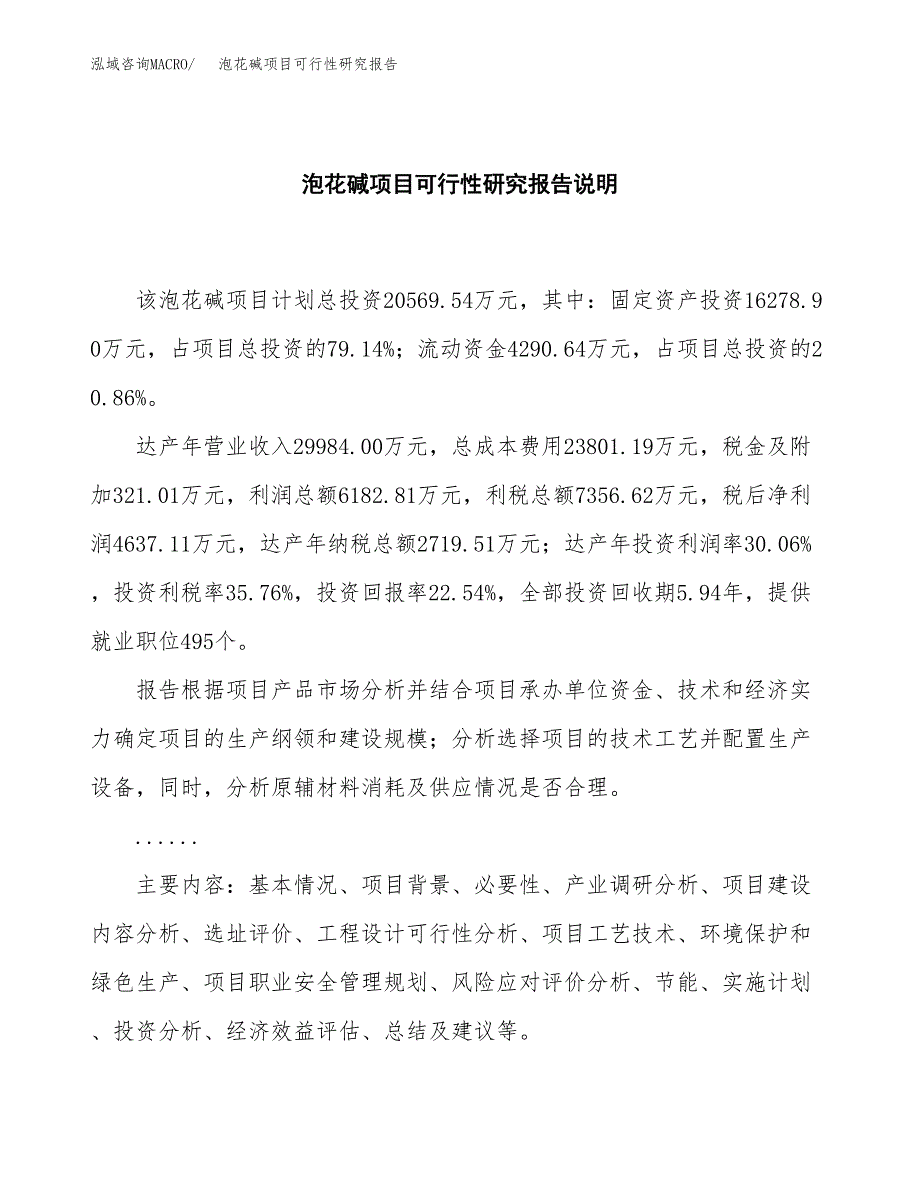 泡花碱项目可行性研究报告[参考范文].docx_第2页