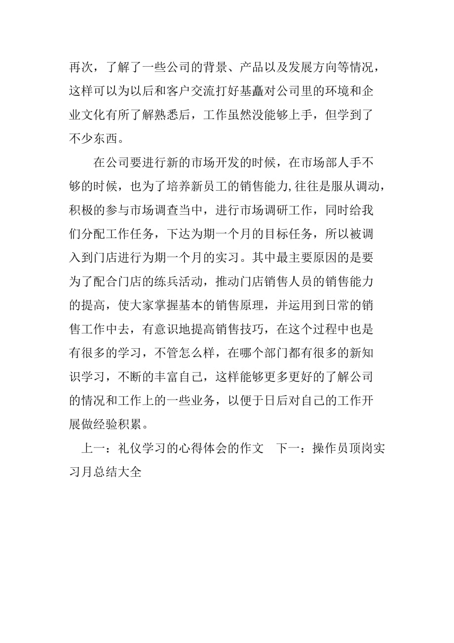 市场营销顶岗实习总结报告大全.doc_第3页