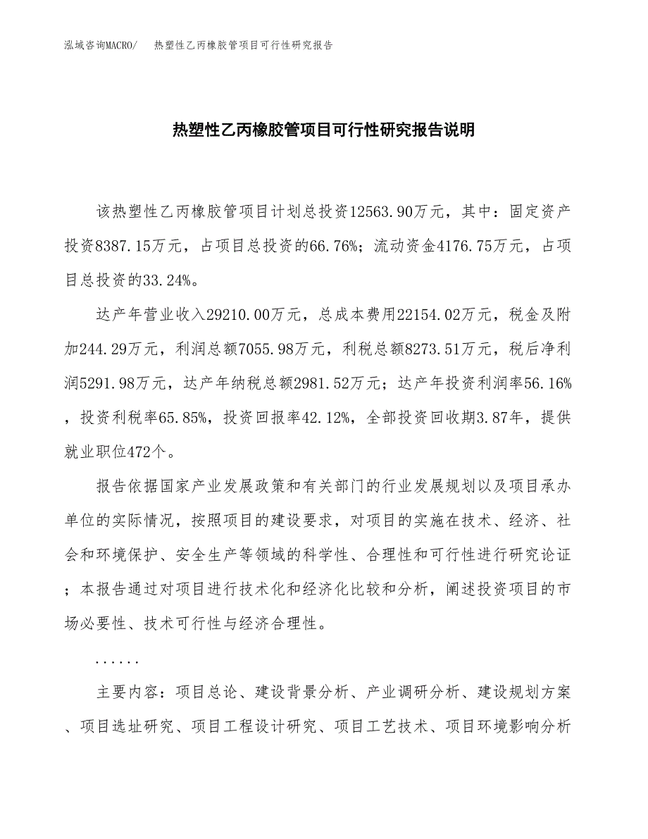 热塑性乙丙橡胶管项目可行性研究报告[参考范文].docx_第2页