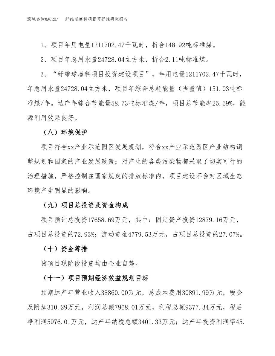 纤维球磨料项目可行性研究报告[参考范文].docx_第5页