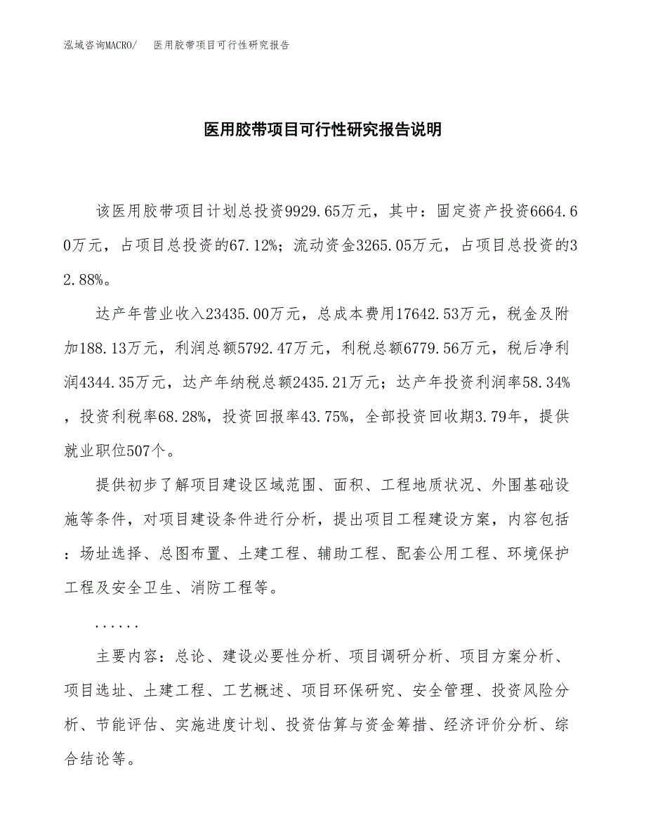 医用胶带项目可行性研究报告[参考范文].docx_第2页