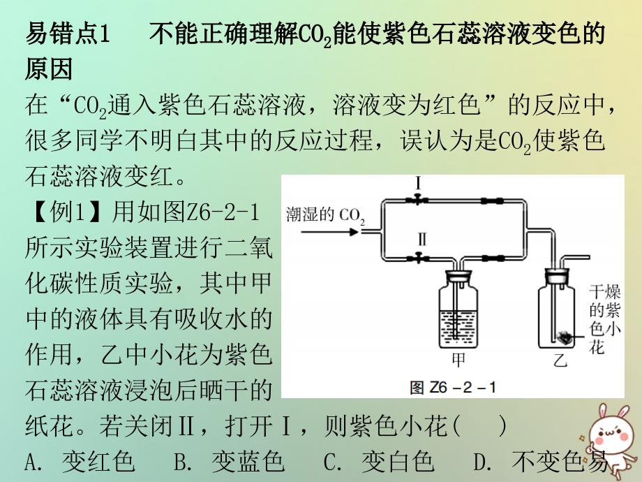 2018秋九年级化学上册 期末复习精炼 第六单元 碳和碳的氧化物 专题二 本章易错点归点课件 （新版）新人教版_第2页