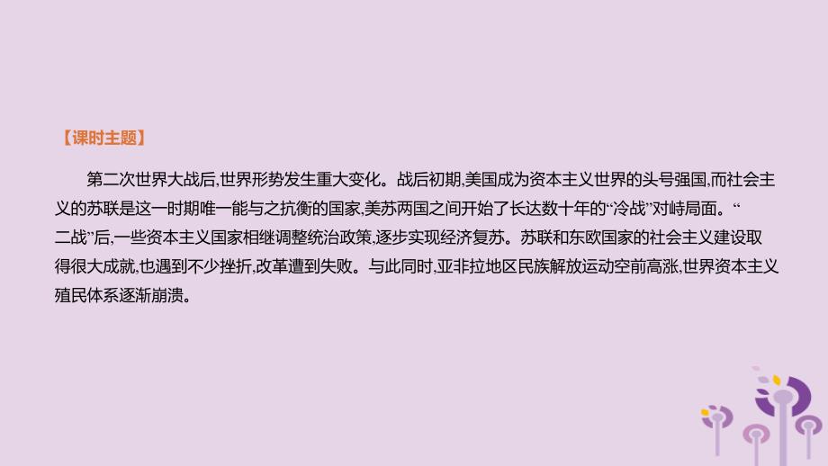 2019春九年级历史下册 第五单元 冷战和美苏对峙的世界复习课件 新人教版_第4页