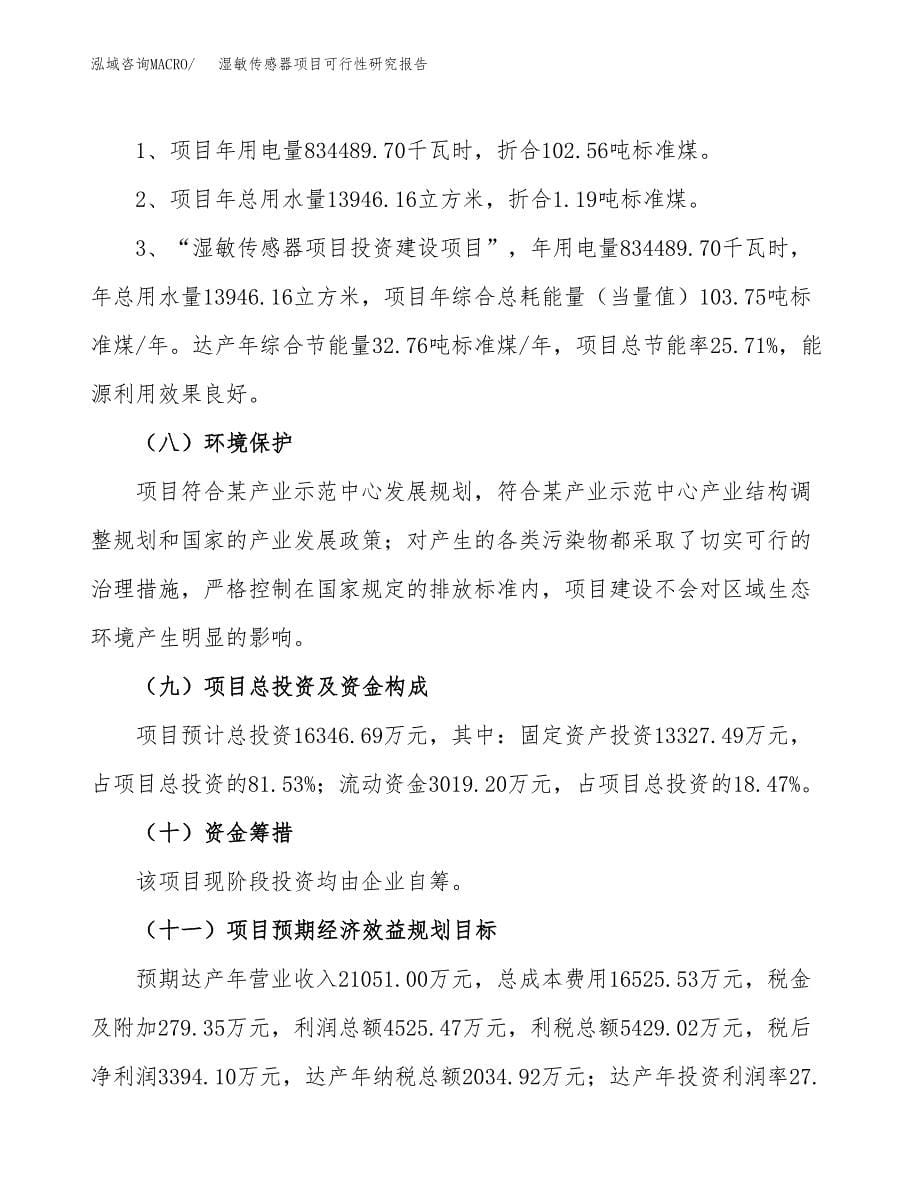 湿敏传感器项目可行性研究报告[参考范文].docx_第5页