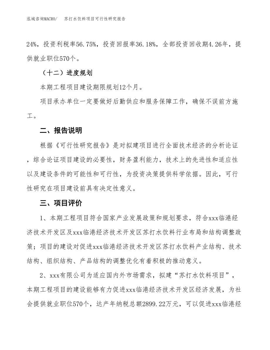 苏打水饮料项目可行性研究报告[参考范文].docx_第5页