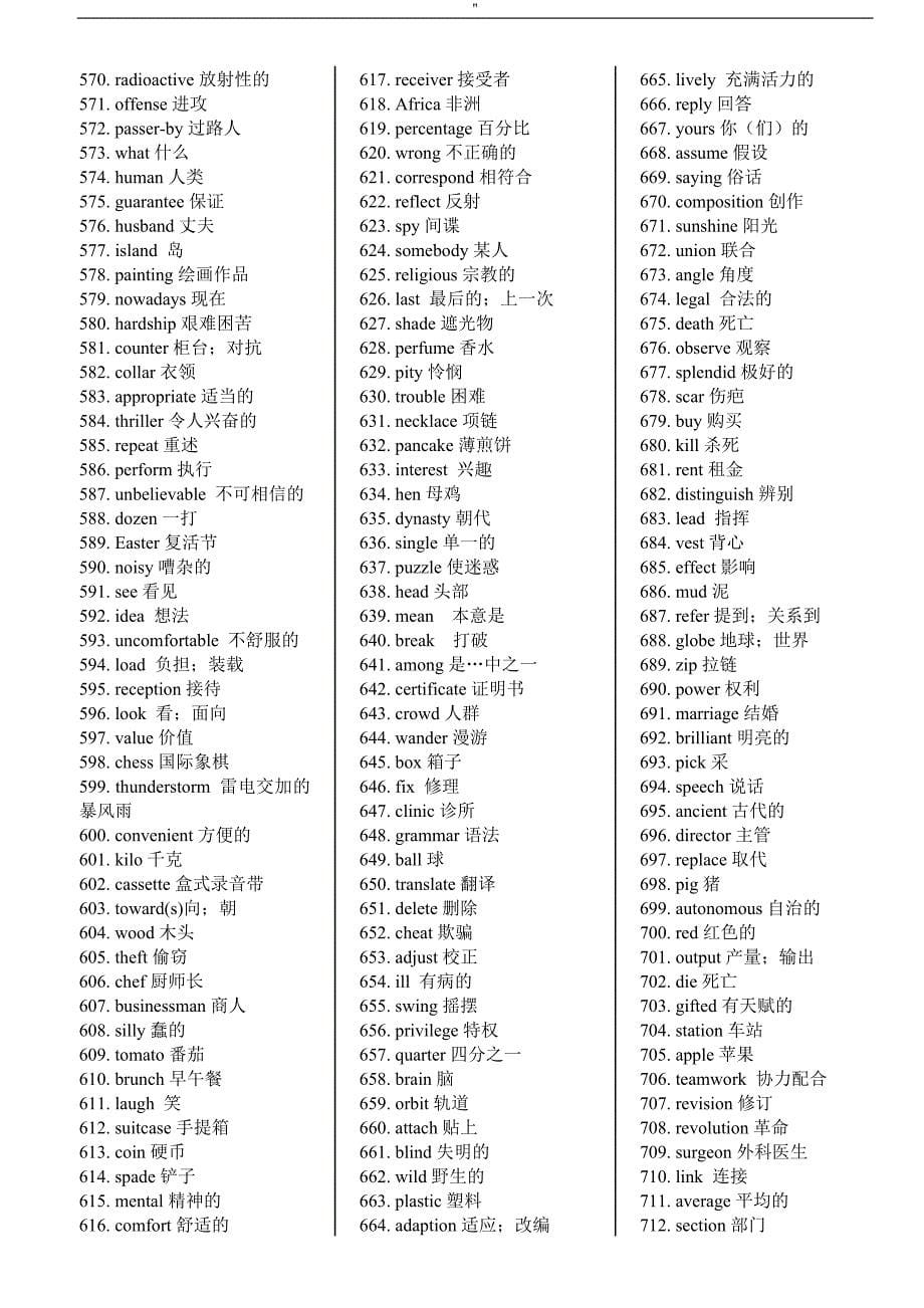 高考'英语单词3500(乱序版-)_第5页