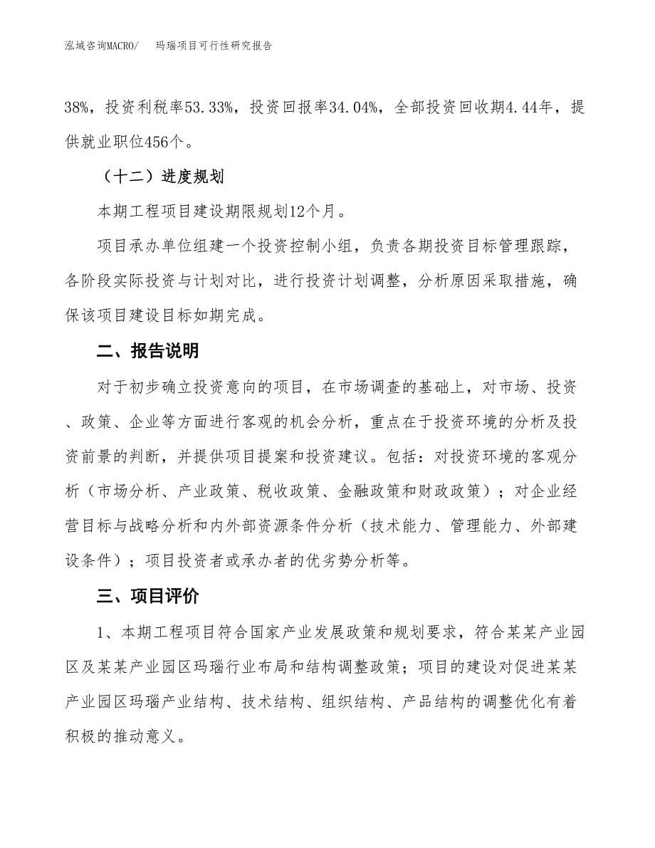 玛瑙项目可行性研究报告[参考范文].docx_第5页