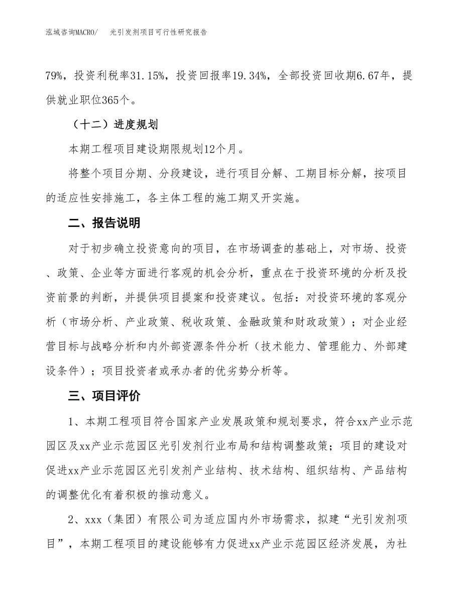 光引发剂项目可行性研究报告[参考范文].docx_第5页