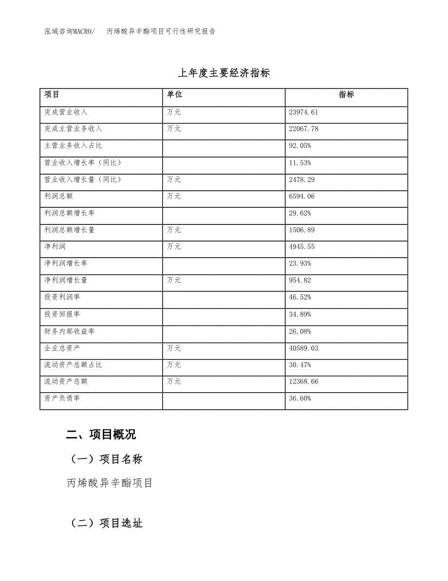 丙烯酸异辛酯项目可行性研究报告_范文.docx_第5页