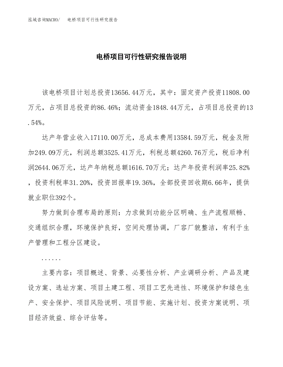 电桥项目可行性研究报告[参考范文].docx_第2页