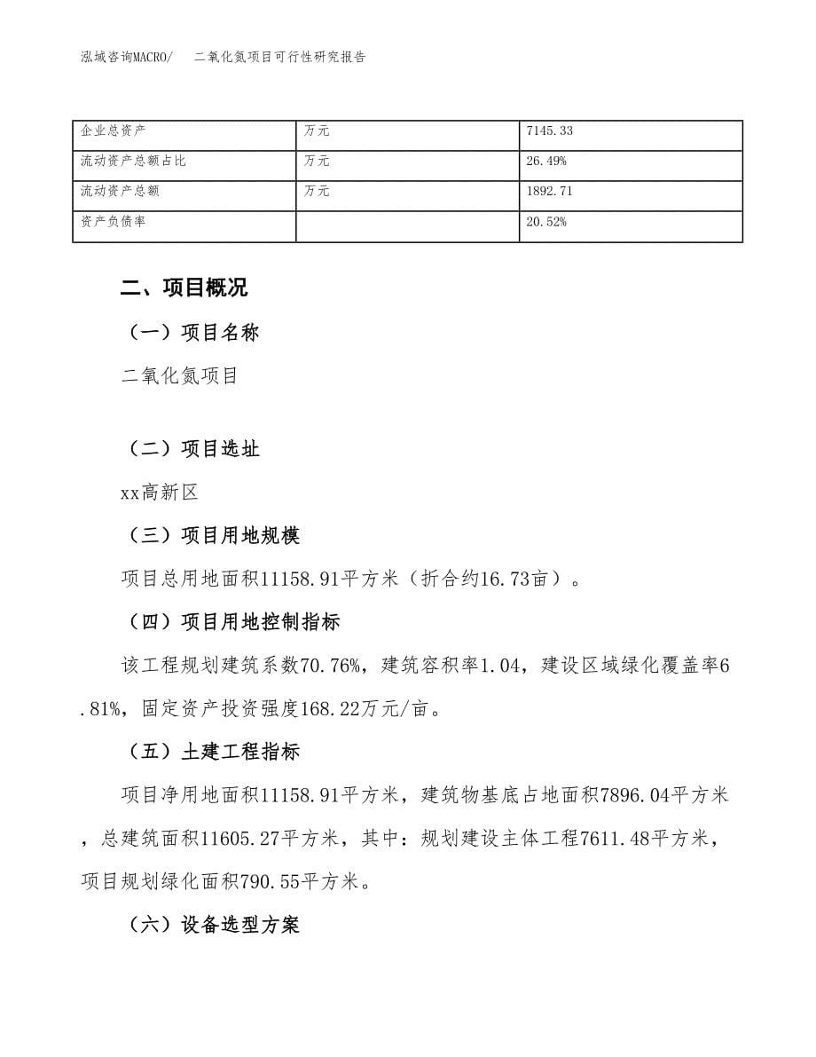 二氧化氮项目可行性研究报告_范文.docx_第5页