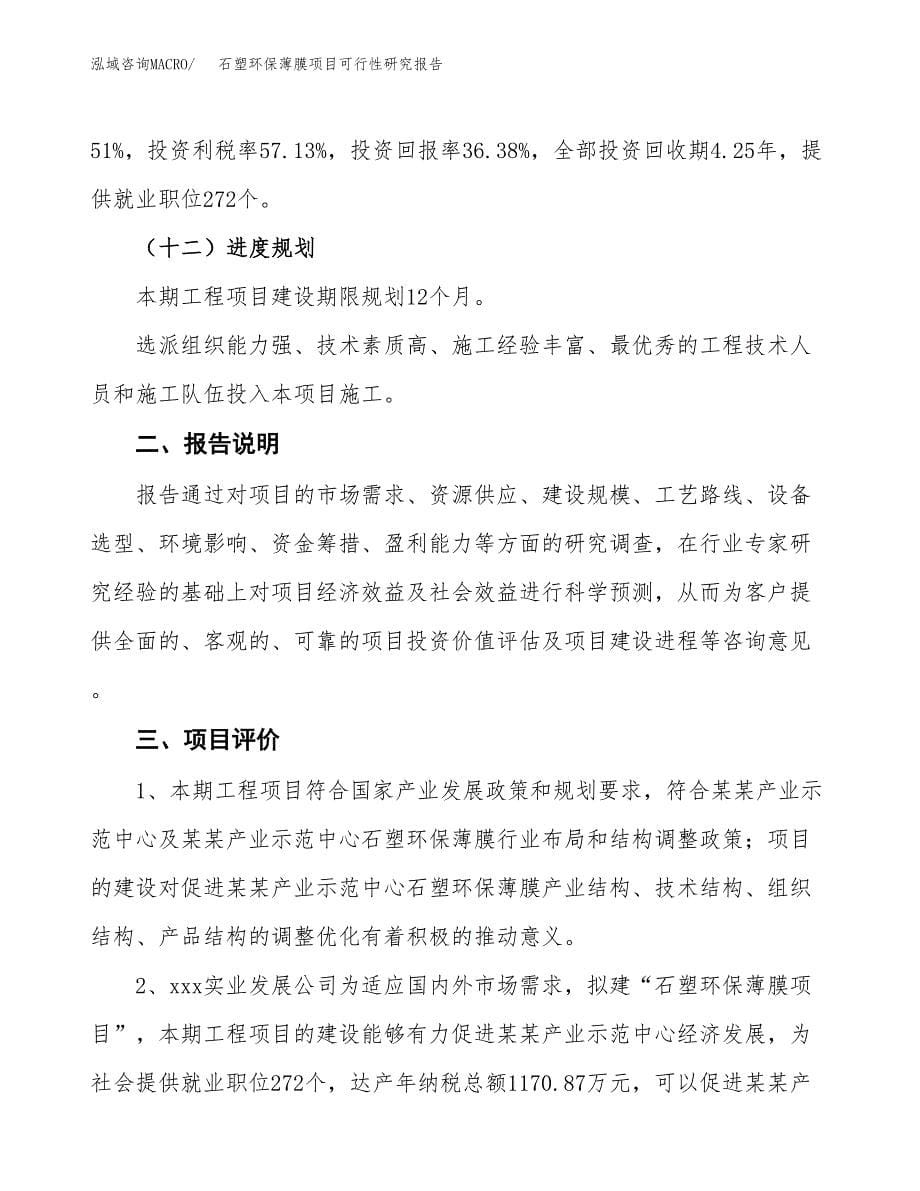 石塑环保薄膜项目可行性研究报告[参考范文].docx_第5页