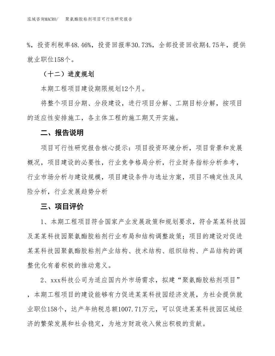 聚氨酯胶粘剂项目可行性研究报告[参考范文].docx_第5页