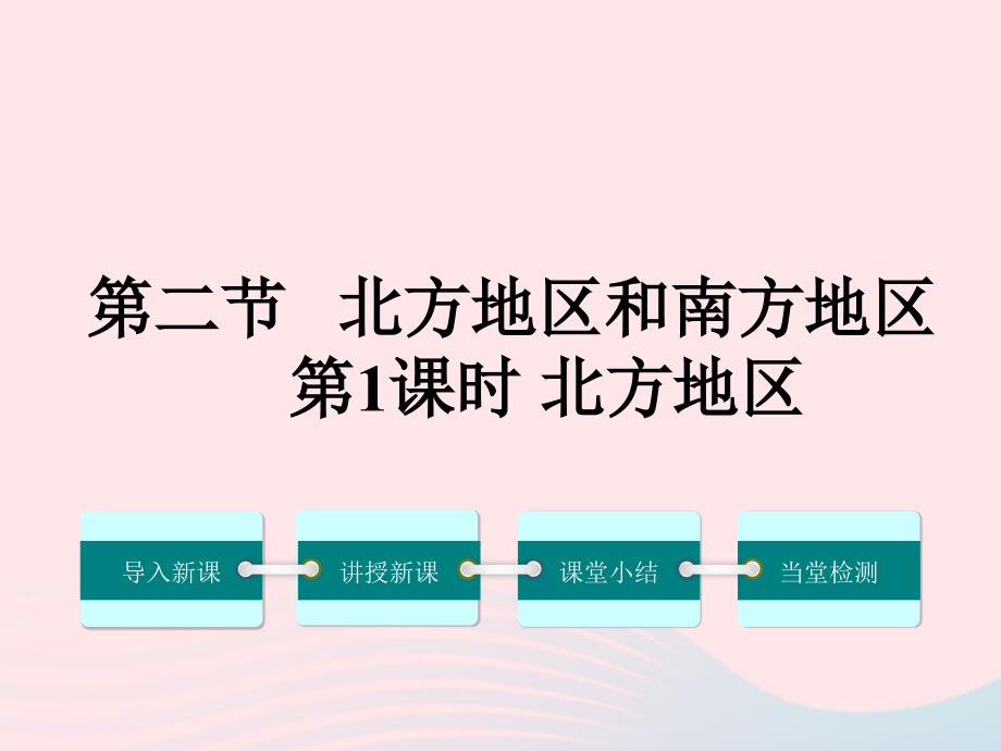 2019春八年级地理下册 第五章 第二节 北方地区和南方地区（第1课时）课件 （新版）湘教版_第1页