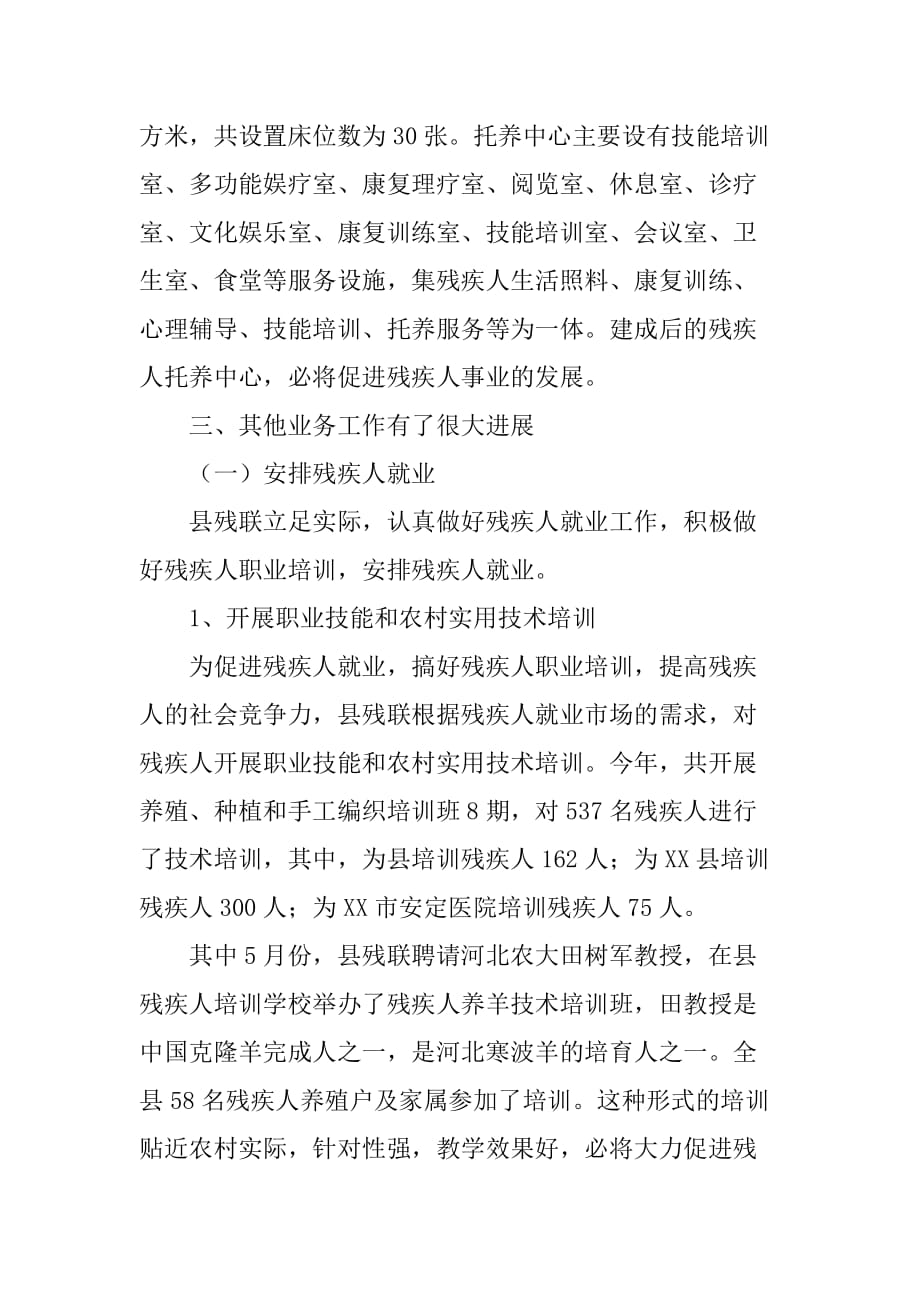 乡镇残联年度工作总结暨明年工作谋划.doc_第2页