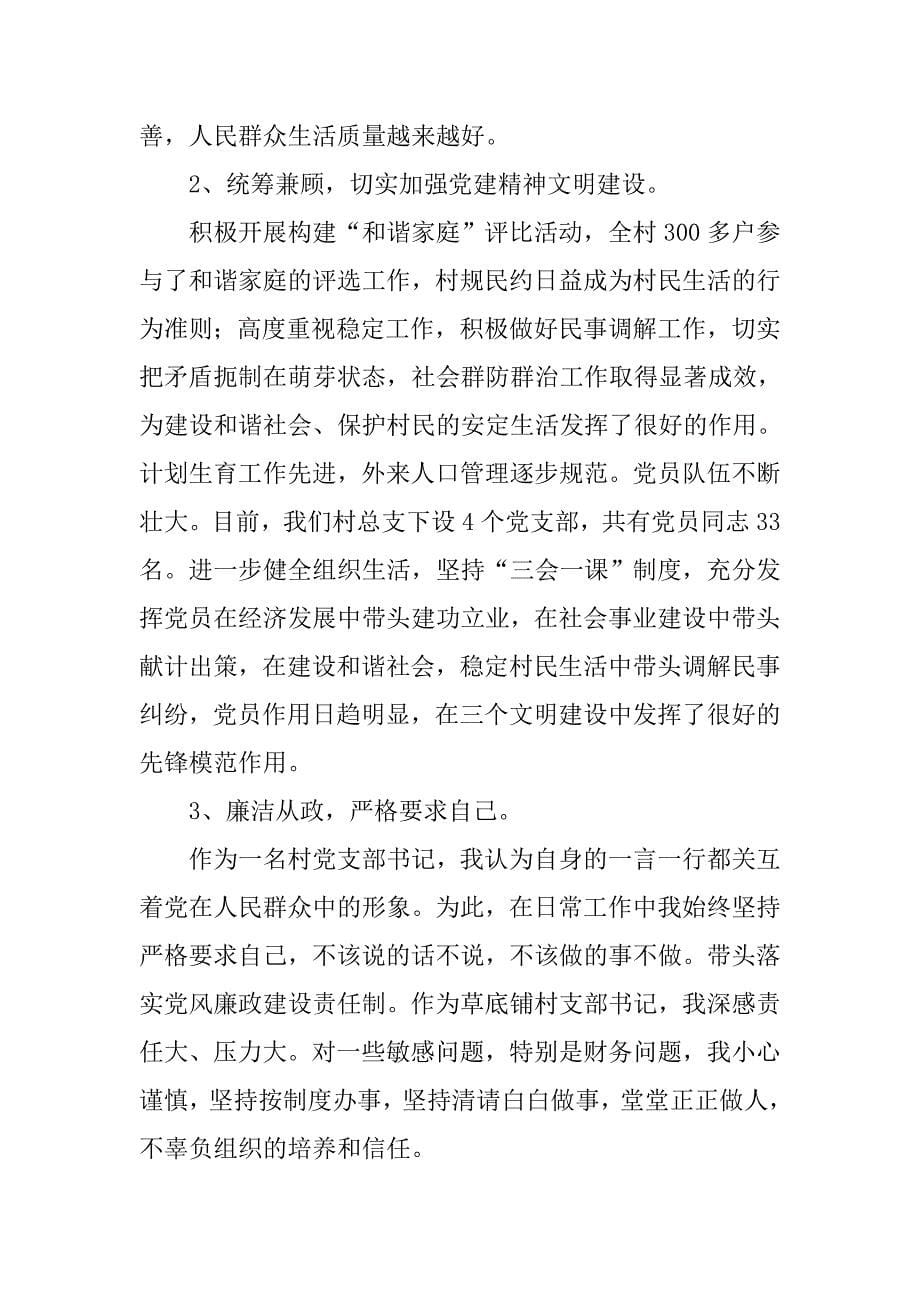 村两委向党委述职述廉报告.doc_第5页