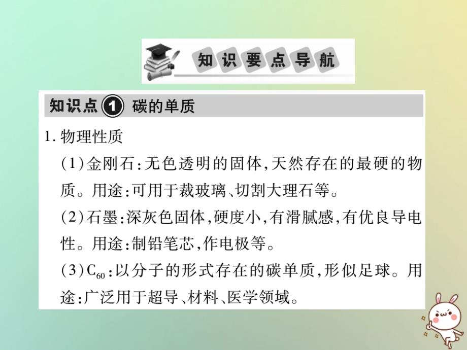 2019中考化学一轮复习 第一部分 基础知识复习 第二章 常见的物质 第4讲 碳及其化合物（精讲）课件_第2页