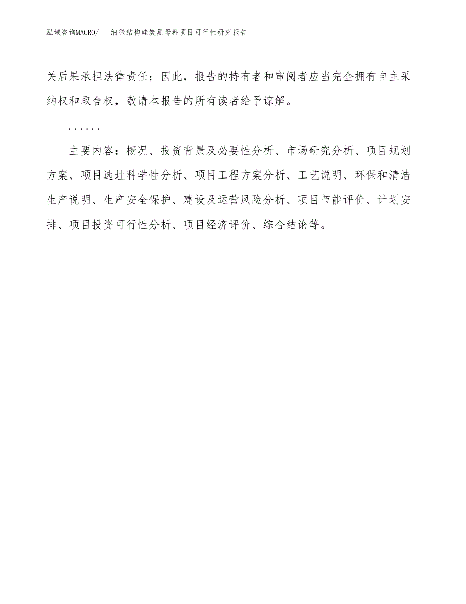 纳微结构硅炭黑母料项目可行性研究报告[参考范文].docx_第3页