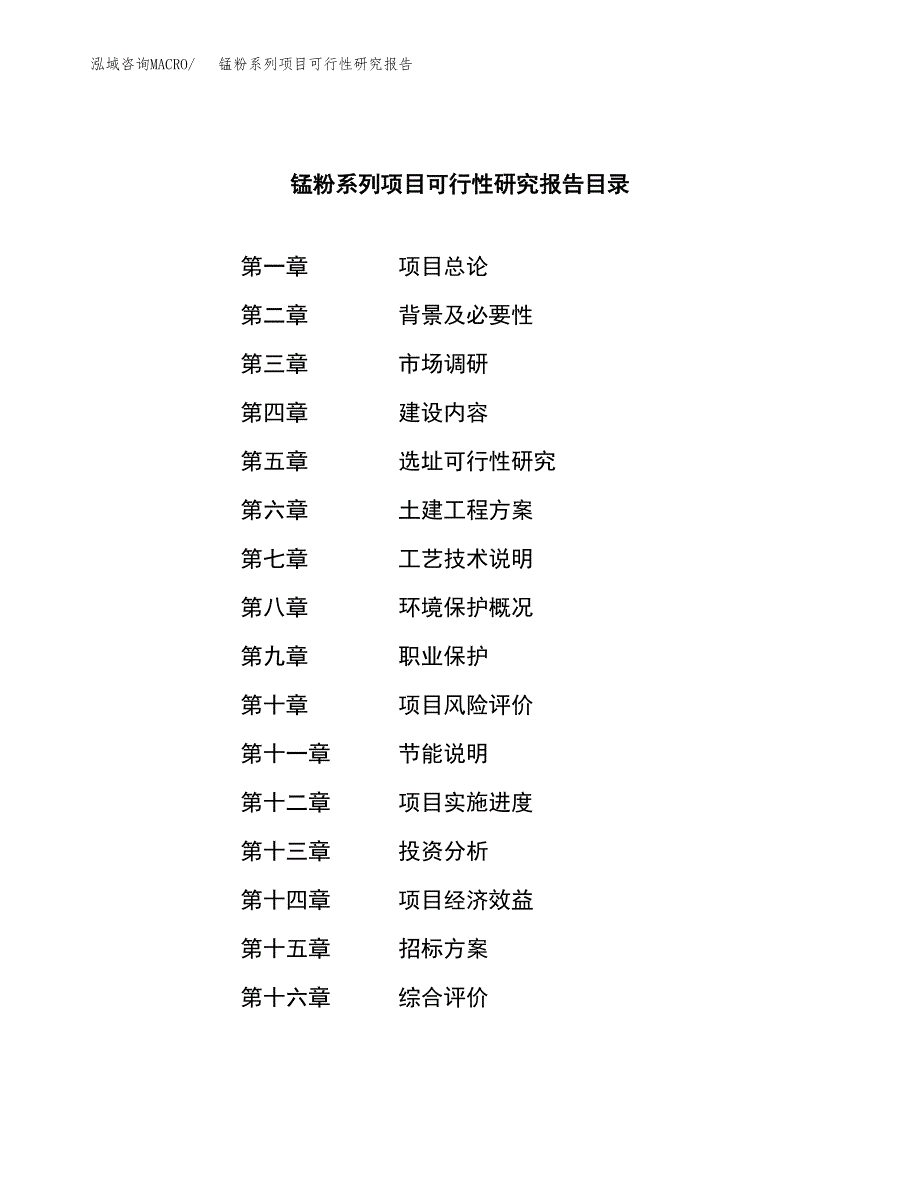 锰粉系列项目可行性研究报告_范文.docx_第2页