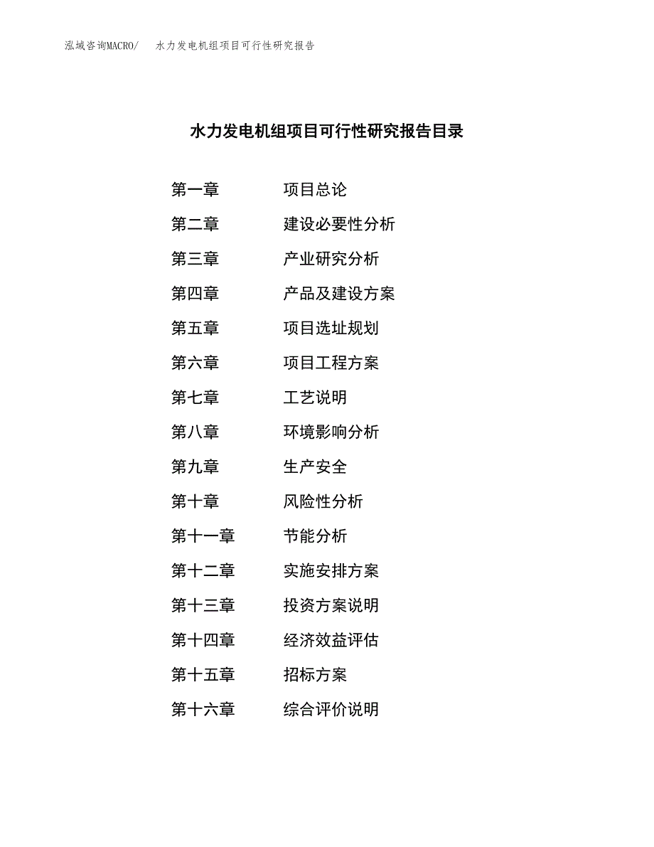 水力发电机组项目可行性研究报告_范文.docx_第2页