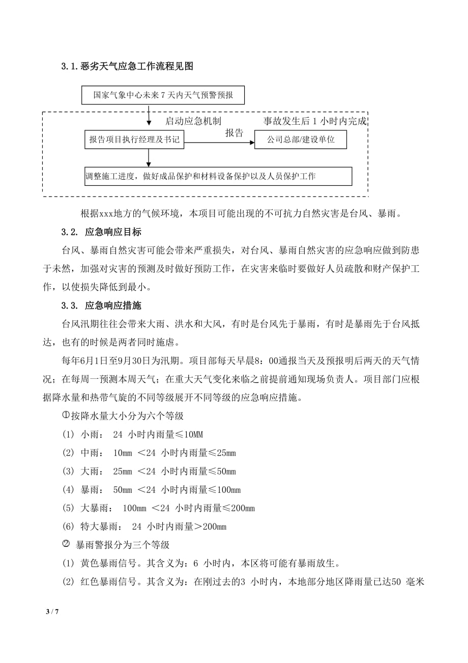 建筑工地台风应急预案_第3页