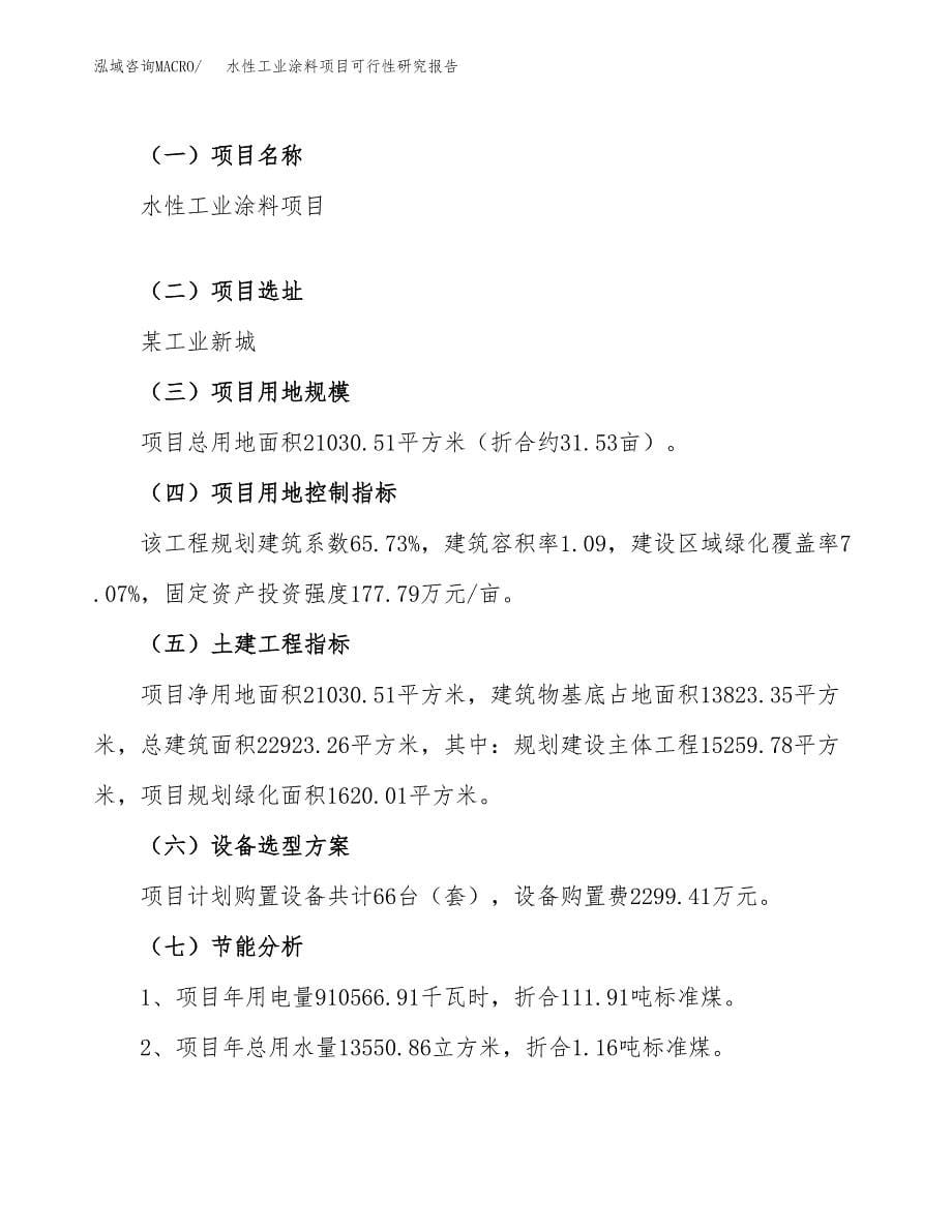 水性工业涂料项目可行性研究报告_范文.docx_第5页